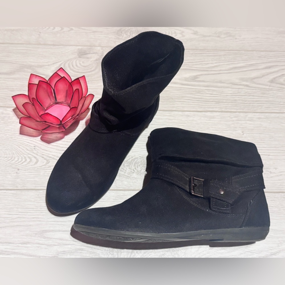 Lower East Side Fabric Ankle Boots - Black - Size 7.5